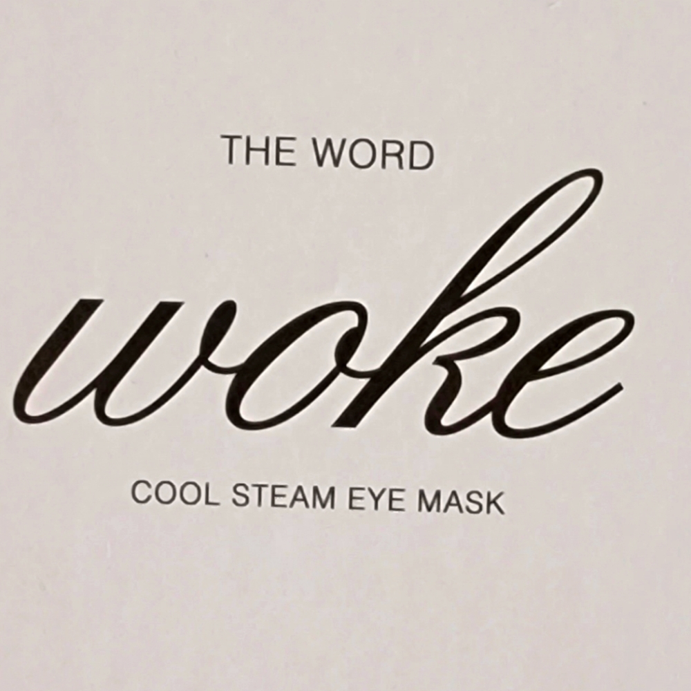 The Word Woke Cool Steam Eye Mask
